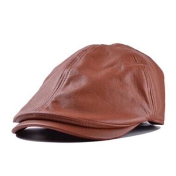 Other - Newsboy Hat Faux Leather